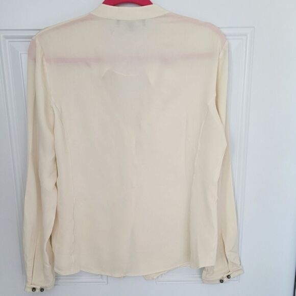 FINAL SALE 🌷Salvatore Ferragamo button-down blouse size 44/Large - Picture 9 of 16